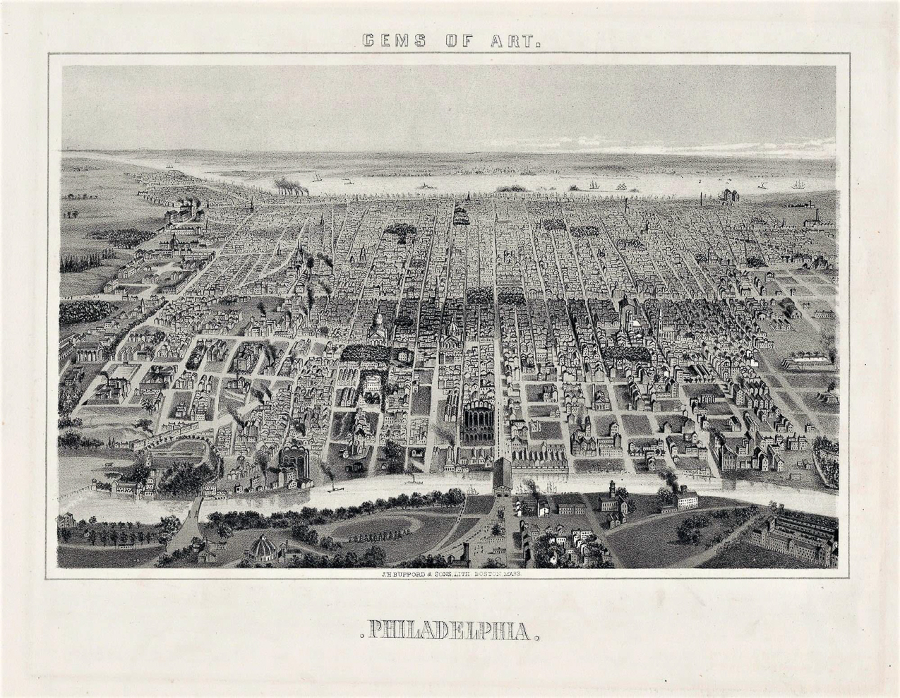 Old Philadelphia Map   ~~  