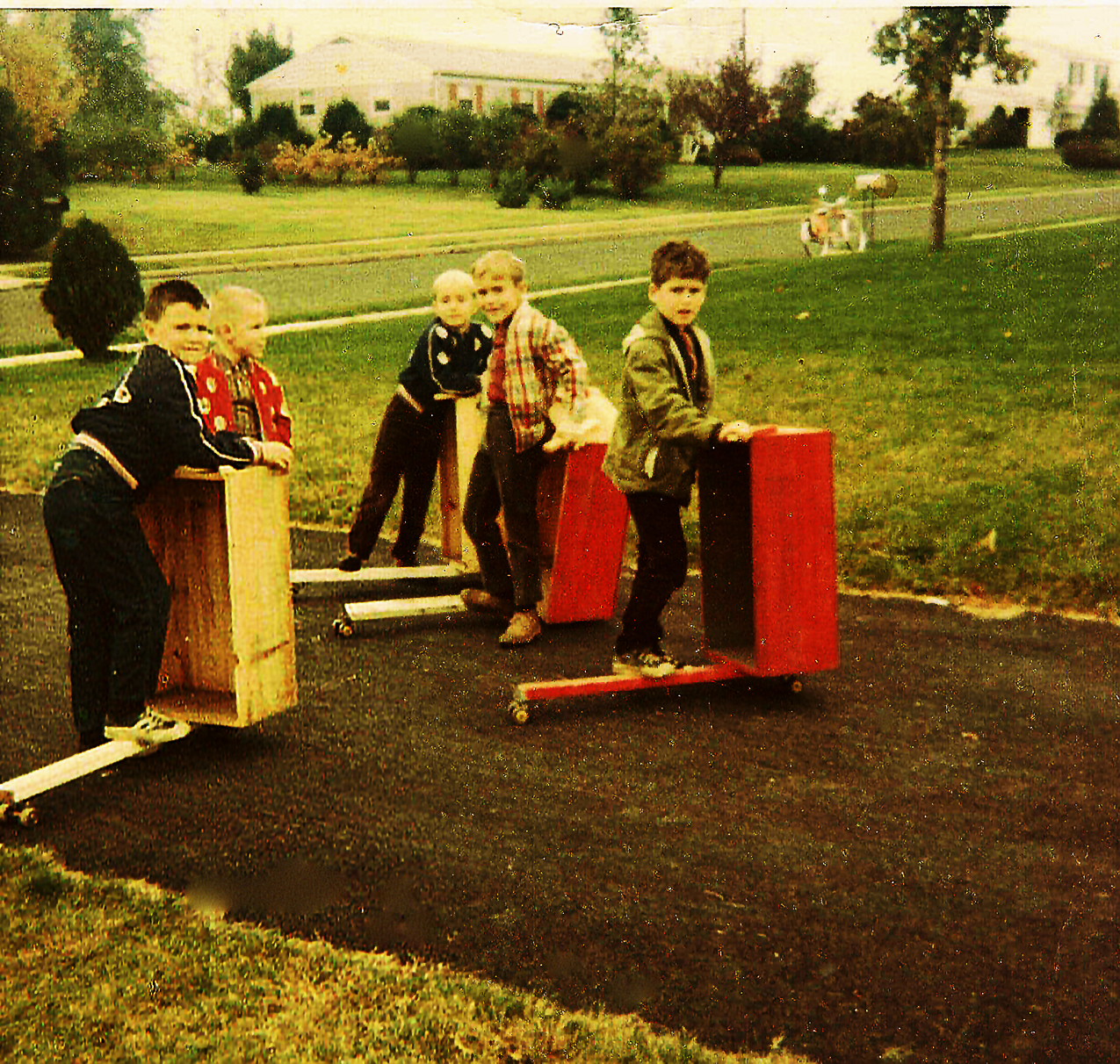 Picture from Steve Benson circa 1960s  ~~  Normyle, Lynch, Seiberlich, Benson, Unknown