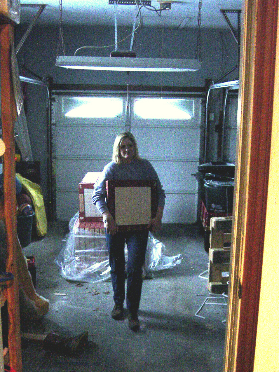   ~~  103 degree fever and she still brings in the tiles