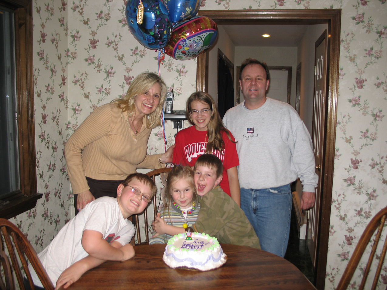   ~~  Gret, Dan, Mary, Jackie Walter, Quinn, Thomas