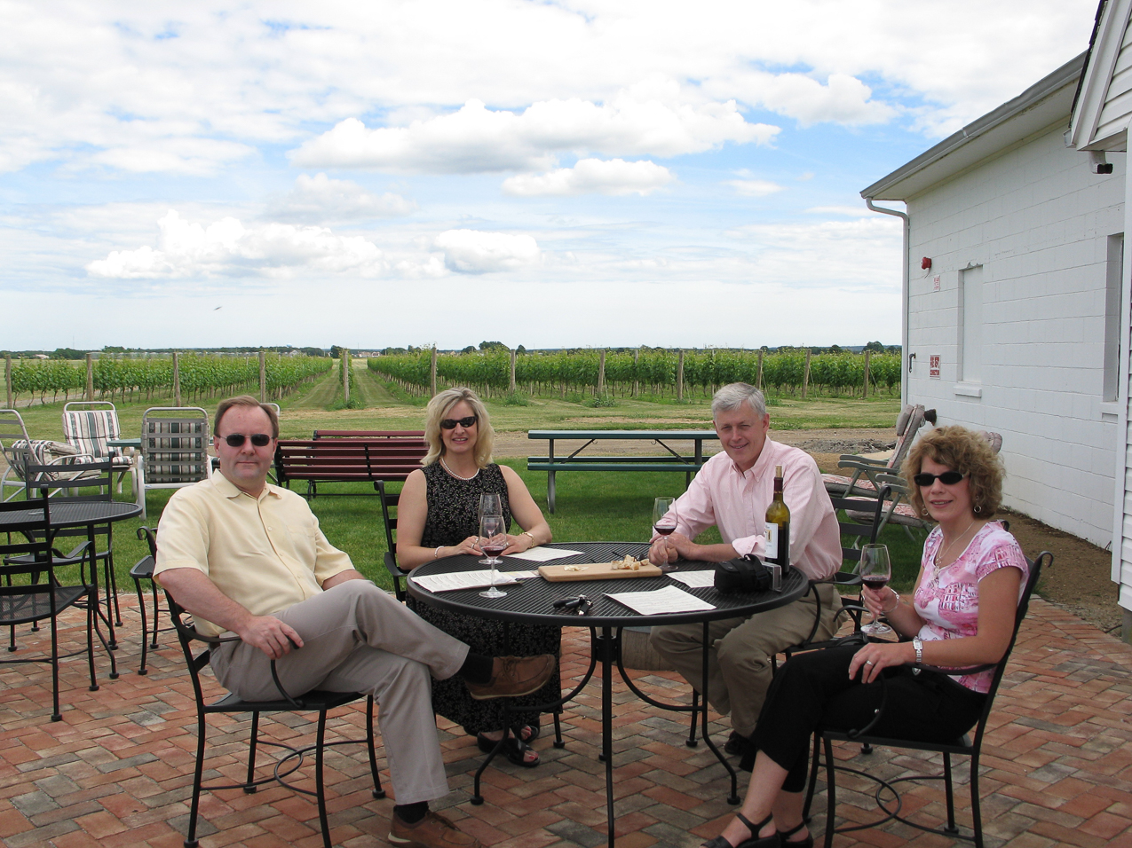   ~~  With Denise and Bill Haas.  Great friends.