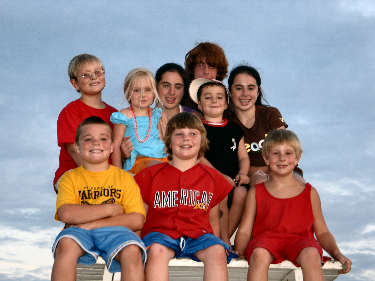   ~~  Rear: Daniel, Mary, Erin, Christopher, Brendon, Shannon; Front: Ryan, Quinn