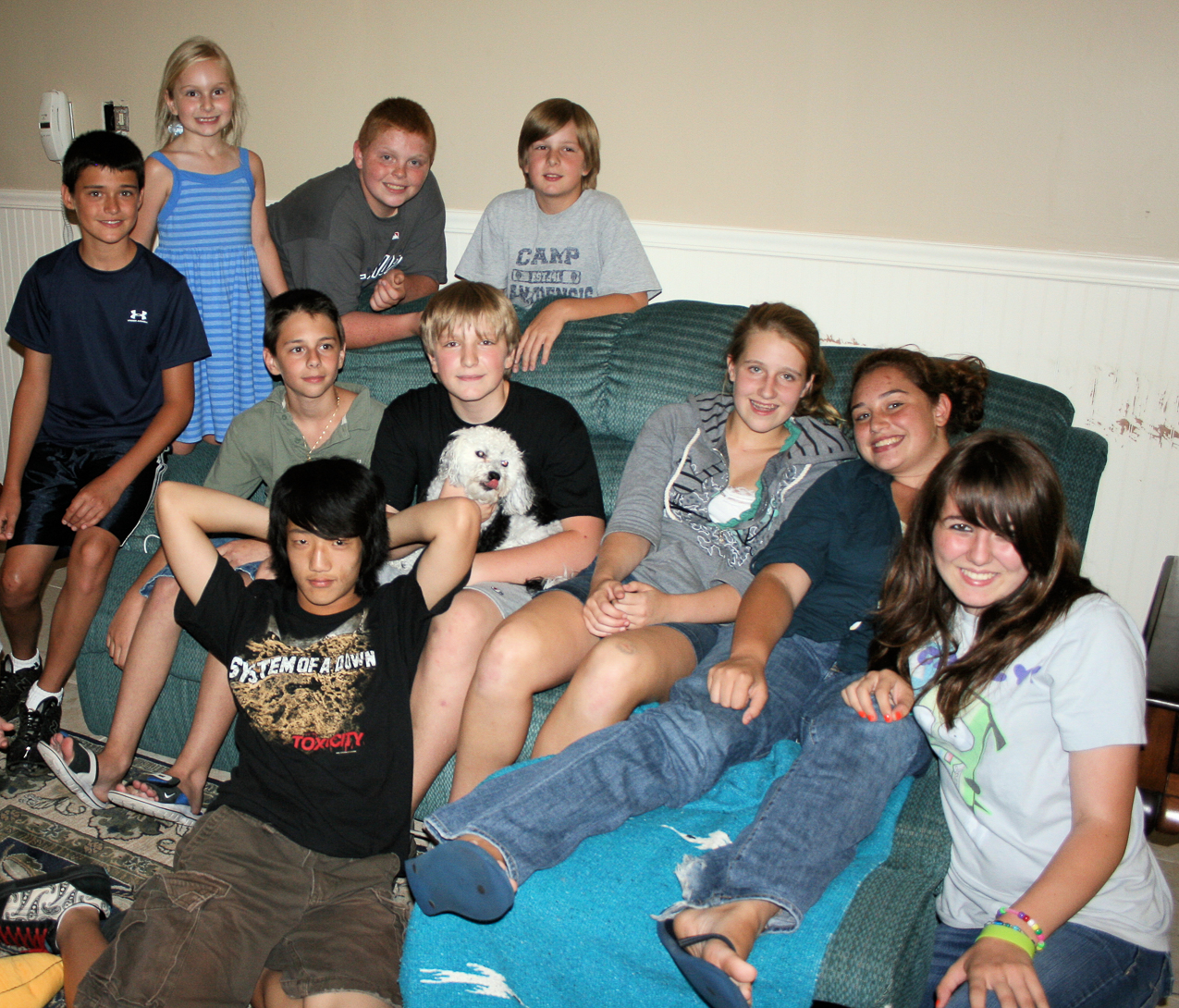   ~~  Some of his friends