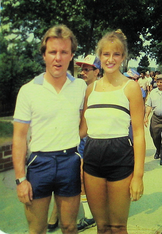 1984 Gret and Tom  ~~  Target weight incentive on the fridge?