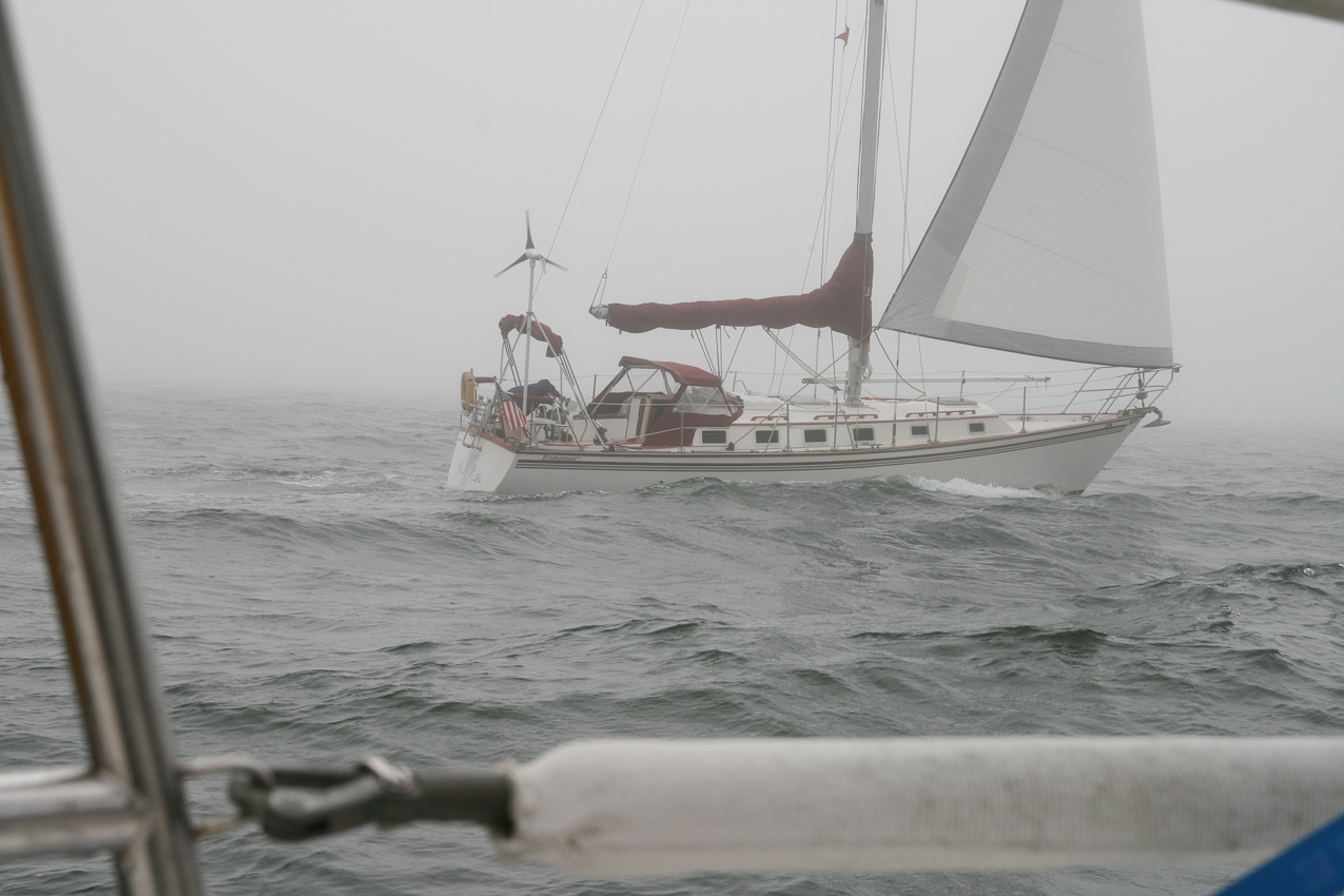 Following Harp from Milford, CT in some big waves  ~~  