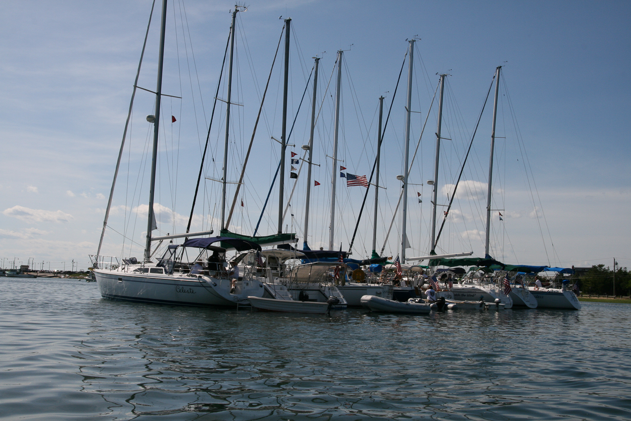 Lots of hardware on the raftup.  ~~  MSSA 2010