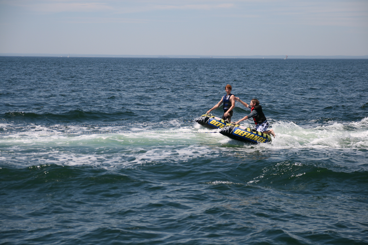 Connor and Quinn taking some waves  ~~  