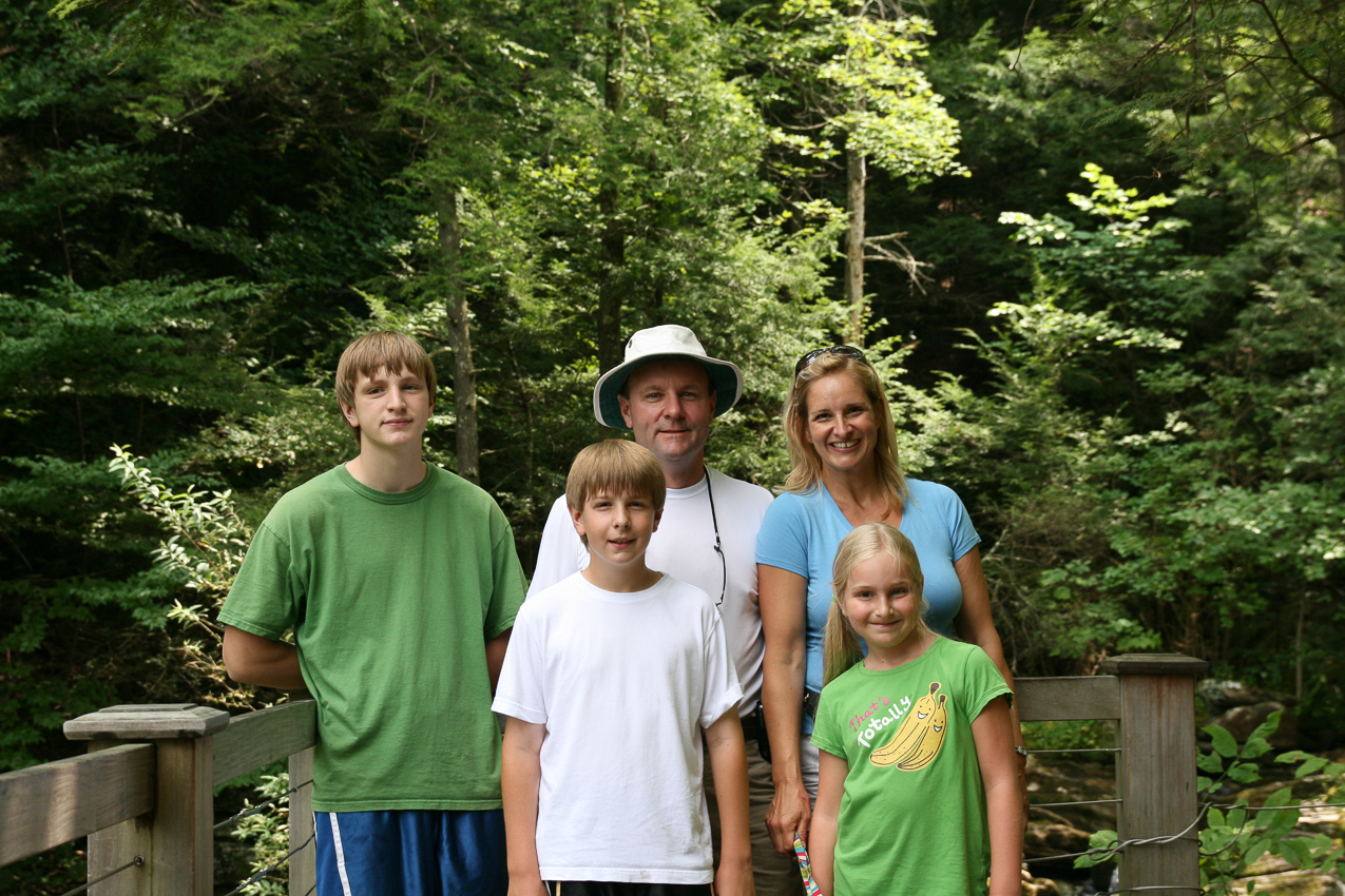The Lynches at Kent Falls in CT  ~~  