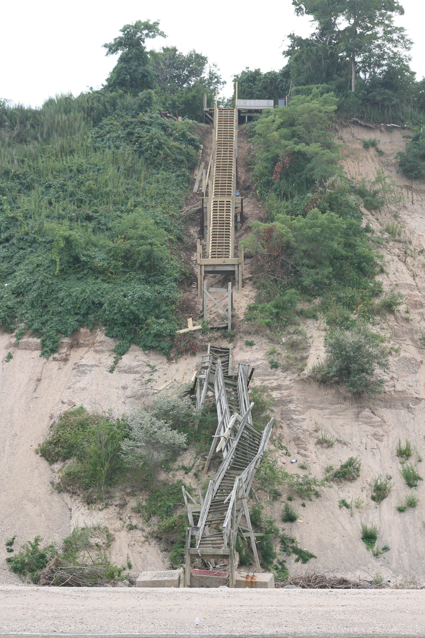 Miller Bluffs Beach Club steps getting redone - 80 grand?  ~~  