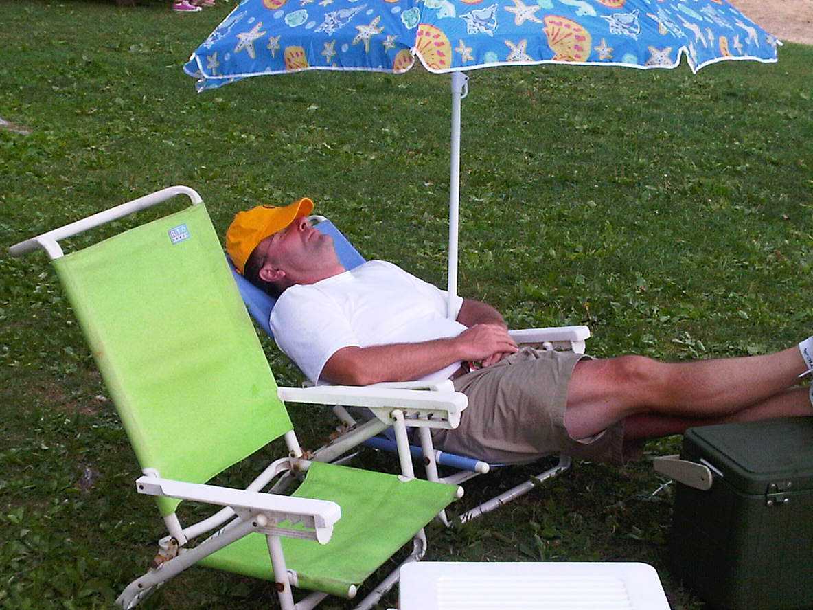 Susan caught Tm napping at MT Tom in CT  ~~  