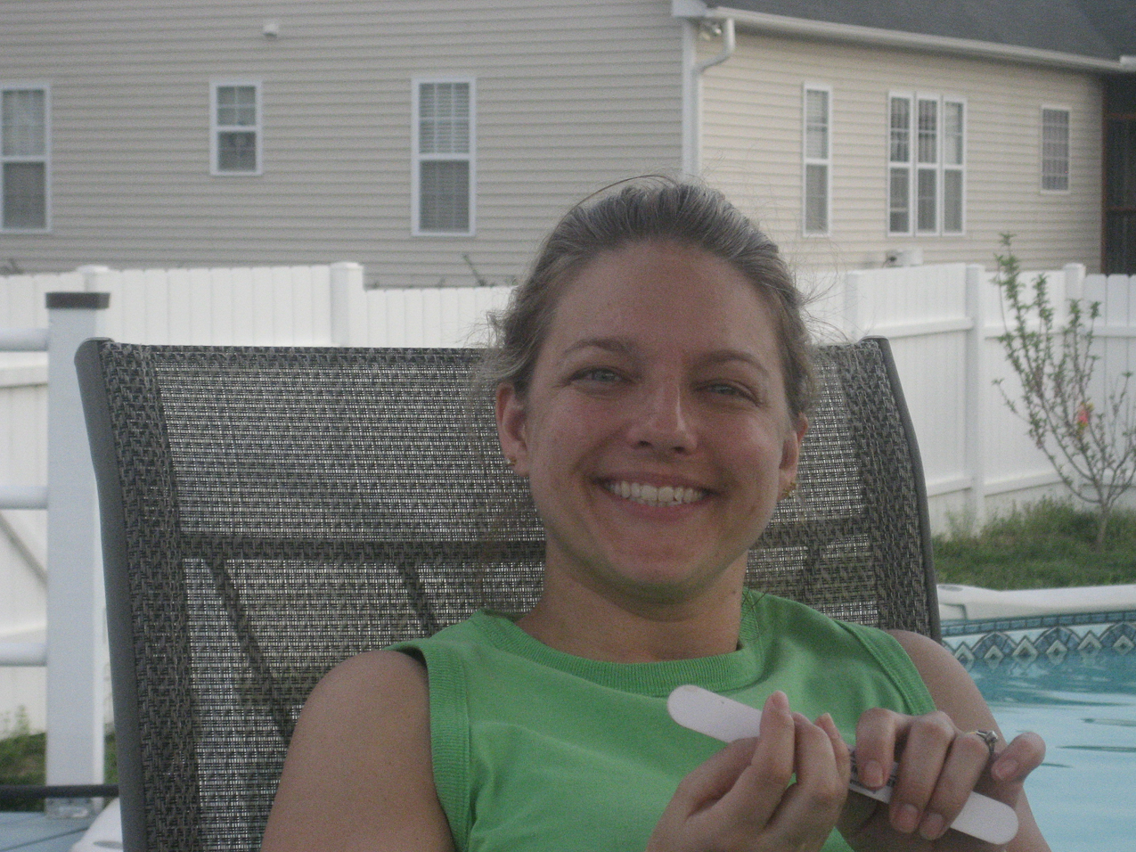 The Lyd  ~~  She is smiling here but we find out she has ruptured her L5 vert and is in a bit of pain....