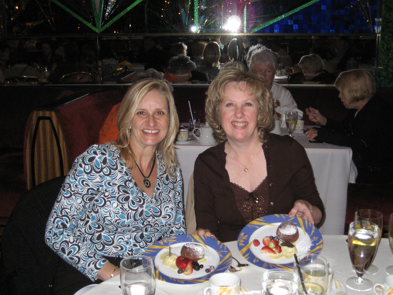 Gret and Joanne having a littel snack?  ~~  