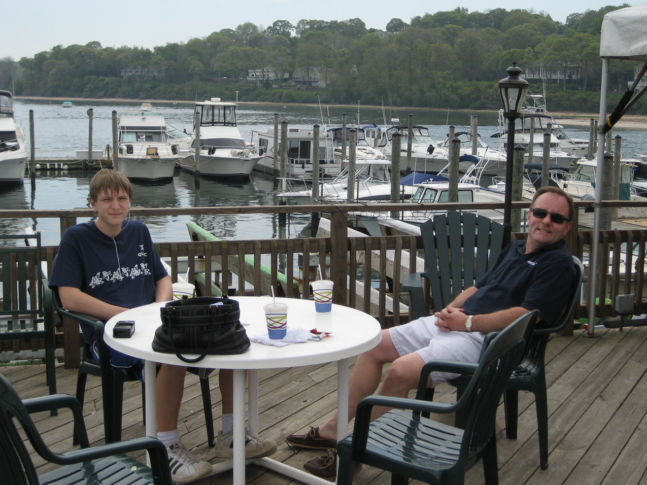 Hanging at Ralph's Fishing Station  ~~  Some folks wanted to see the house up for sail, so we took off for a few hours.  Not a bad neighborhood?