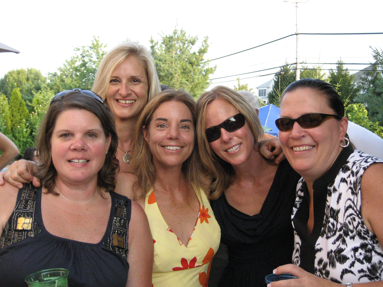 da crew at the Galvin's   ~~  The Twins are off to college next!  ShanErin.