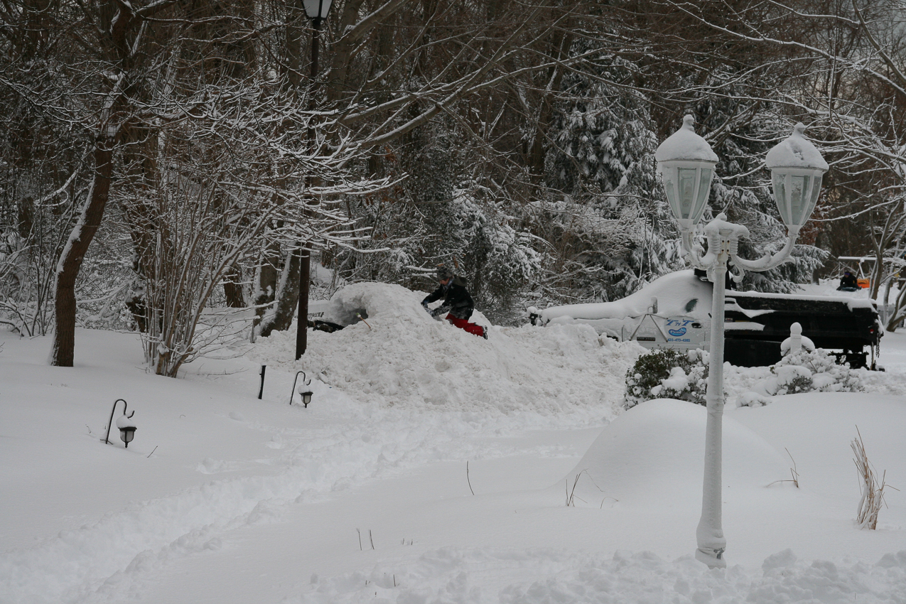 Mother Nature left me almost 2 feet  ~~  My town raised me a few and doubled it to 4 feet inf front of my driveway - and left the PLOW broken down!