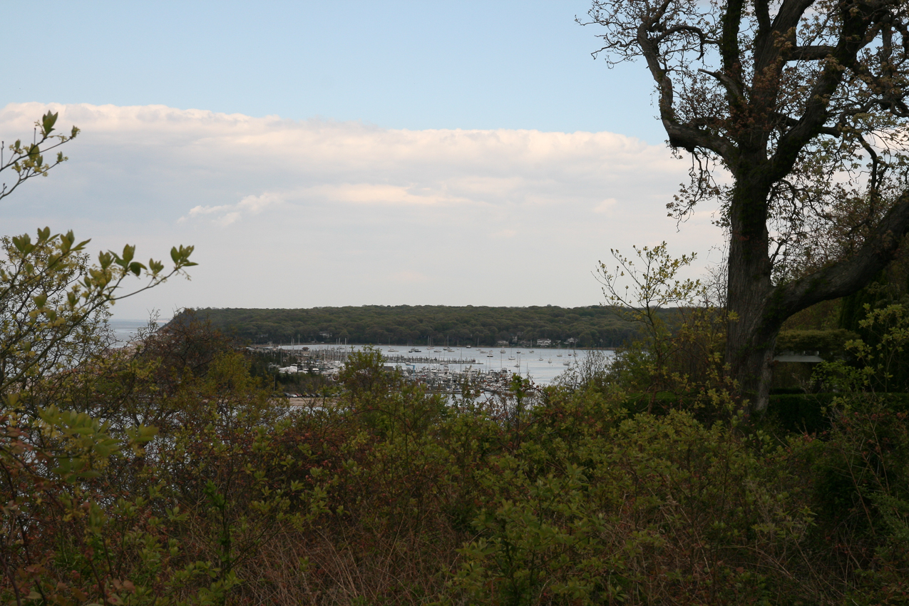 We live on top of that hill on the other side of Mt. Sinai harbor  ~~  