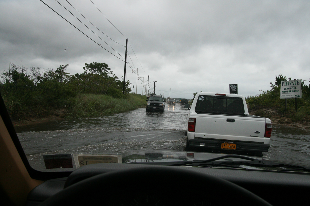 Down at Cedar Beach  ~~  high clearance vehicles only.