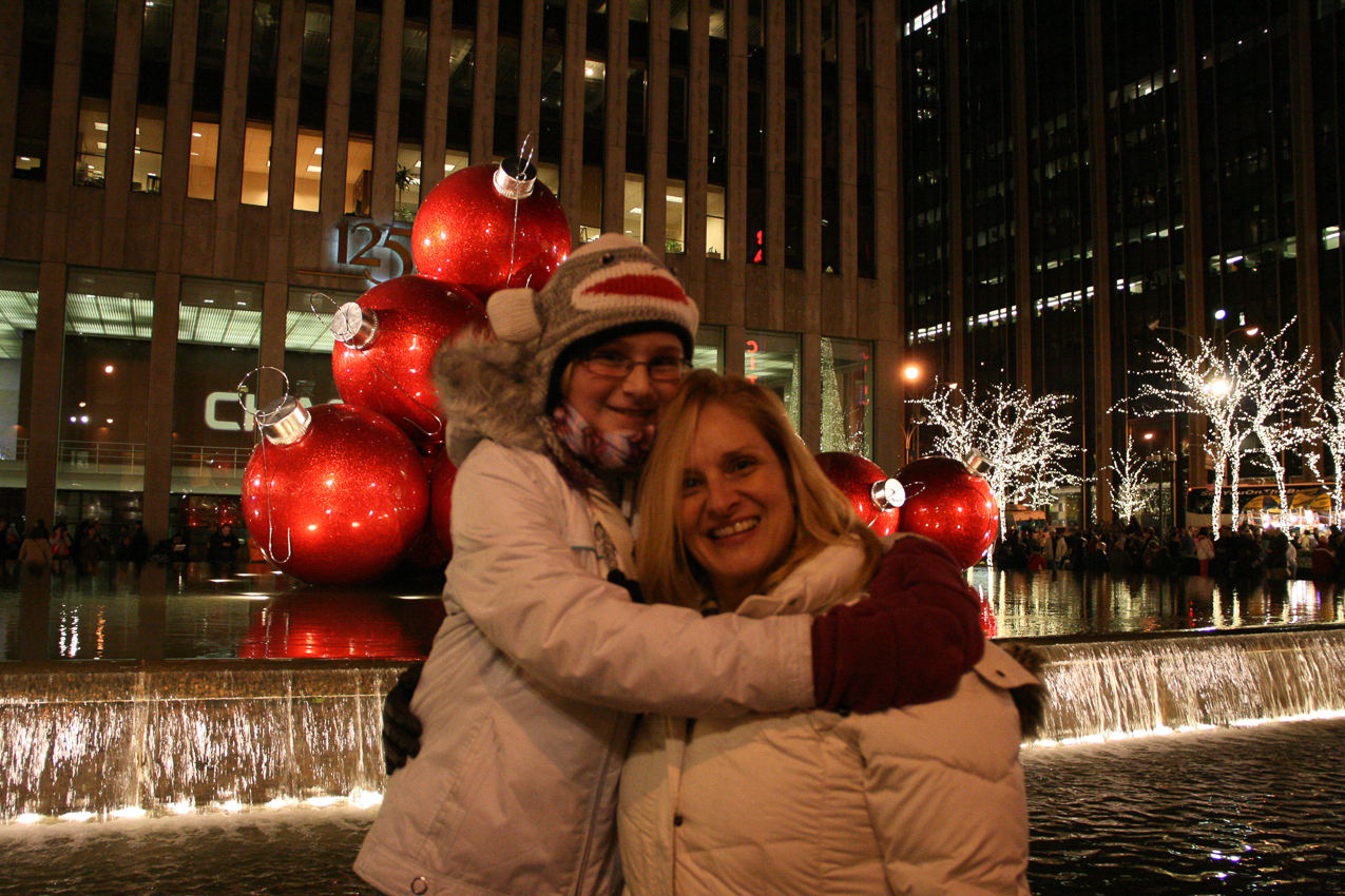 The girls in NYC at night Dec 2011  ~~  