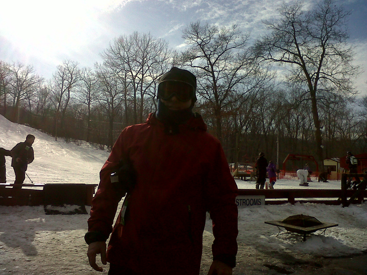 Dad.  Not too cold, up top a bit brisk  ~~  Tuxedo Ridge/Sterling Mtn Ski vaca. 2011
