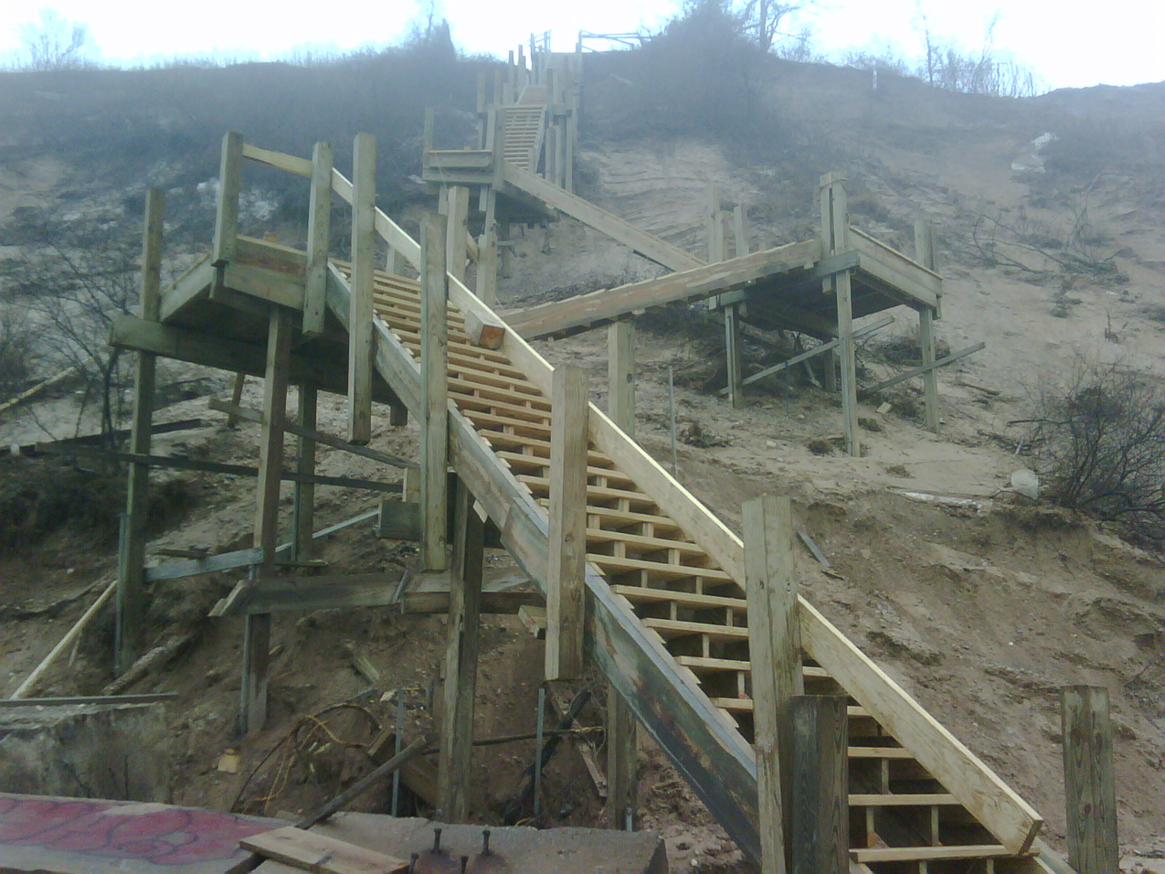 Steps finally done!    ~~  Now I can jog them.