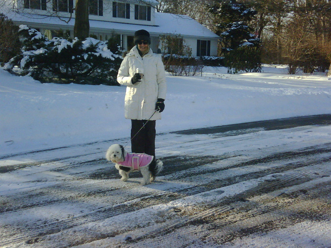 the keeks and Gret on a 4 mile walk  ~~  