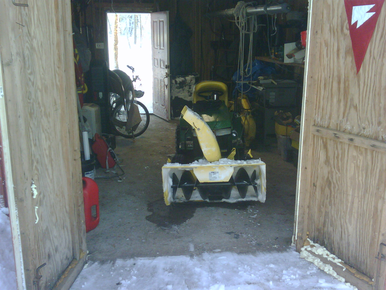 Johnny Deere at the ready.....  ~~  nothing runs like a Deere - even an 18 year old one!