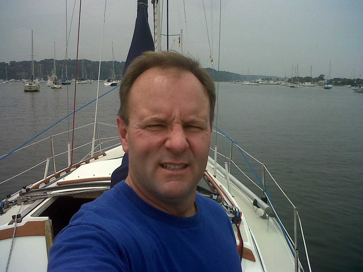 Some boat repairs before the July Fourth celebration and fireworks.  ~~  