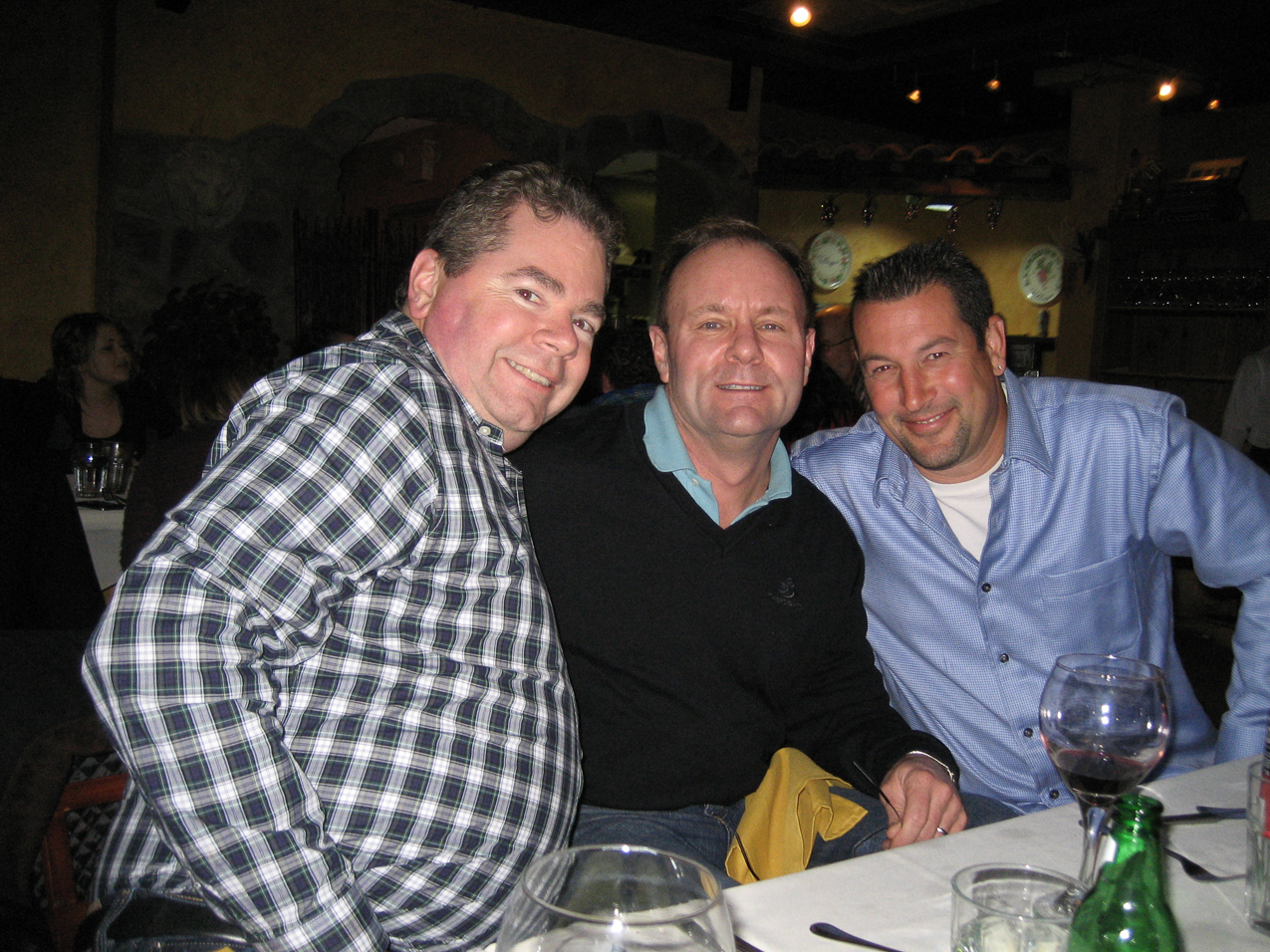 out to dinner in PA  ~~  the guys!