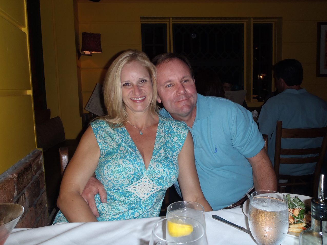 Admiral and Captain?  ~~  out to dinner at Ruvo in Port Jefferson.