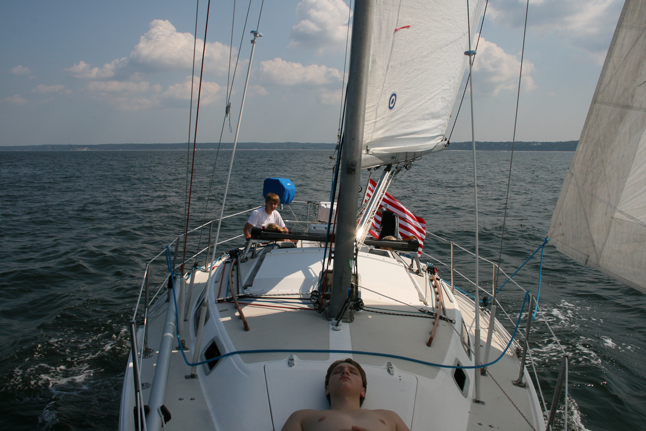 Dan on the bow  ~~  
