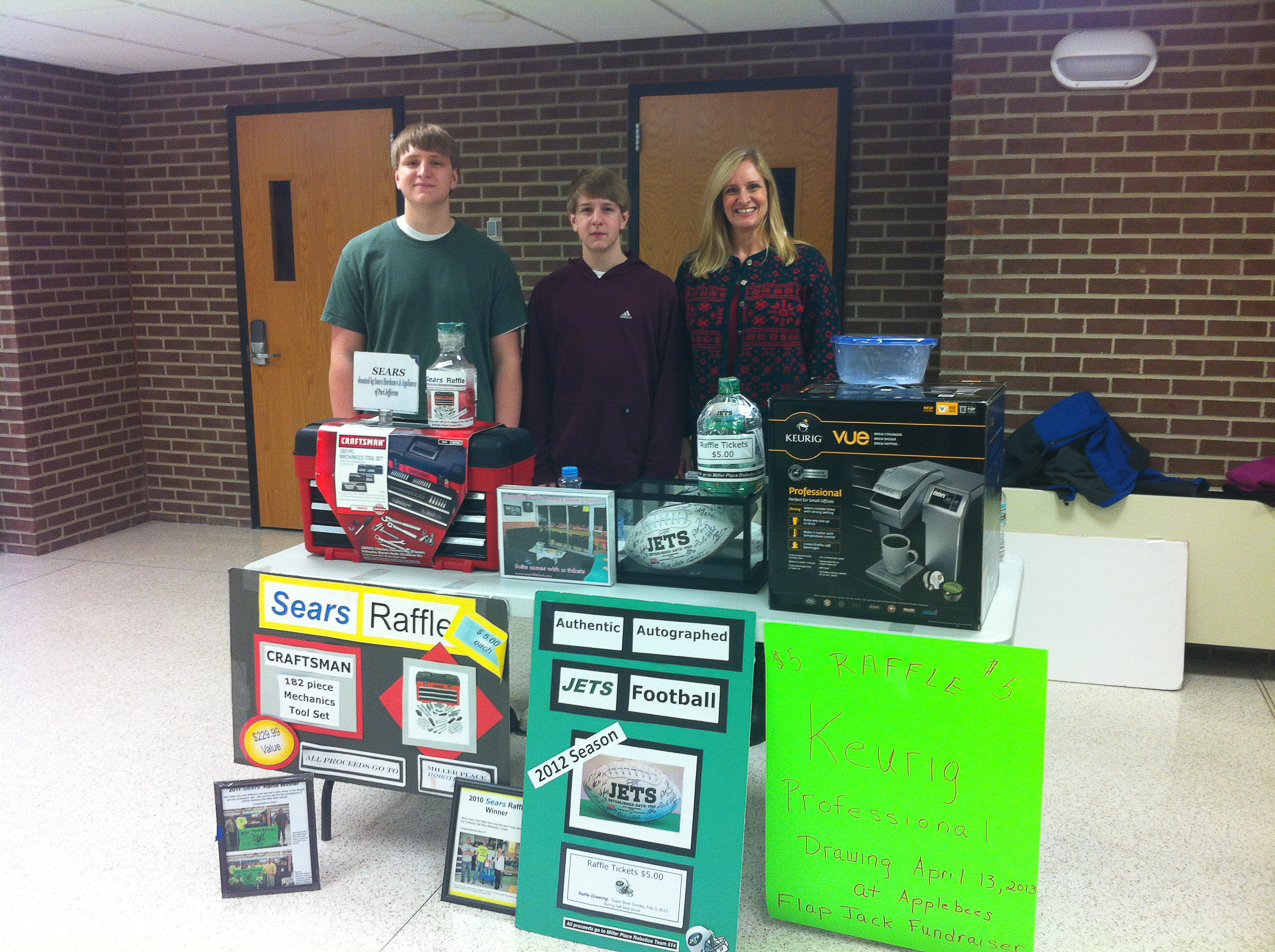 The Raffle Family  ~~  Hawking the wares for Team 514 FIRST Robotics Club