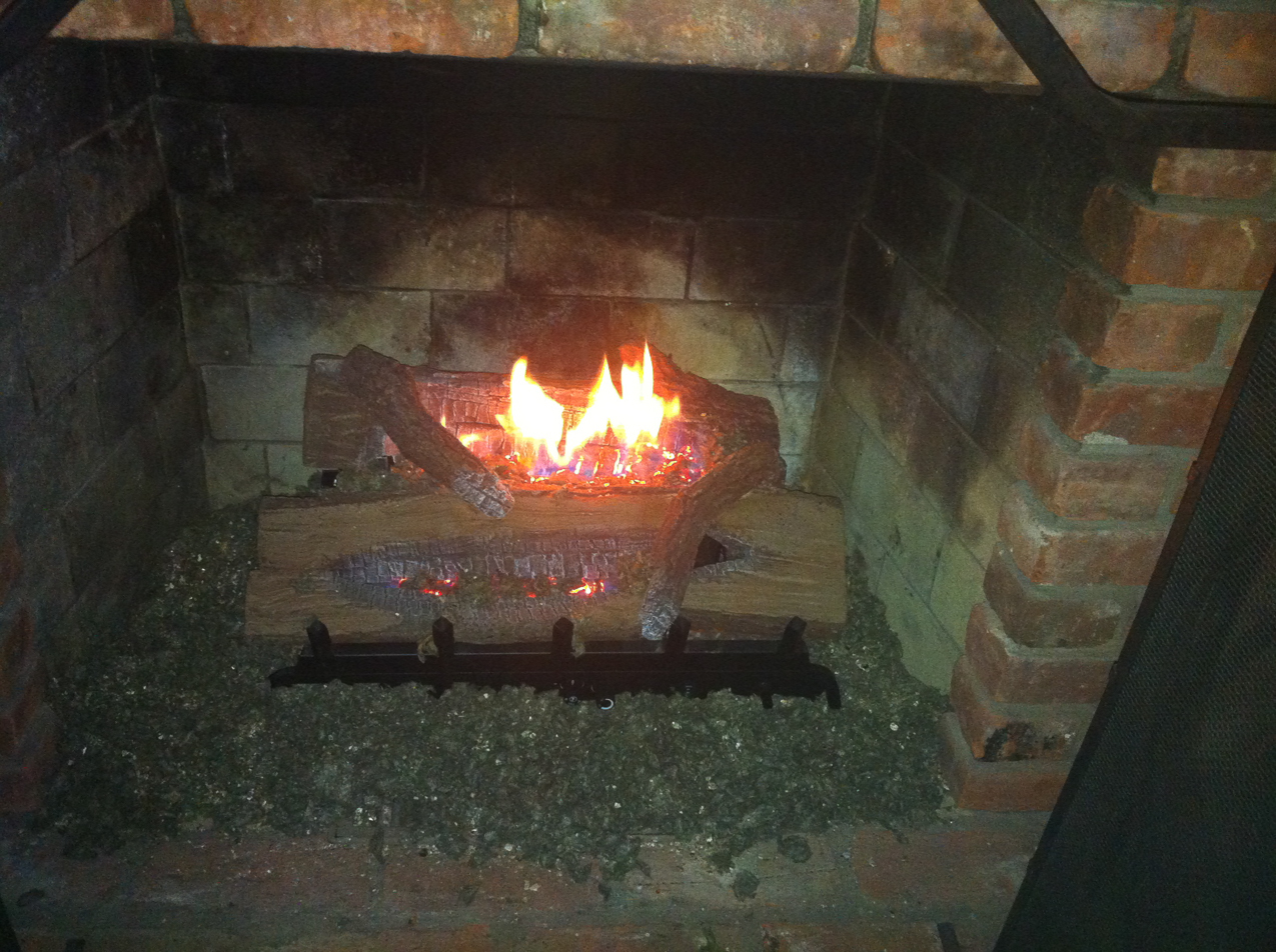 Fall coming, getting the gas logs tested.  ~~  