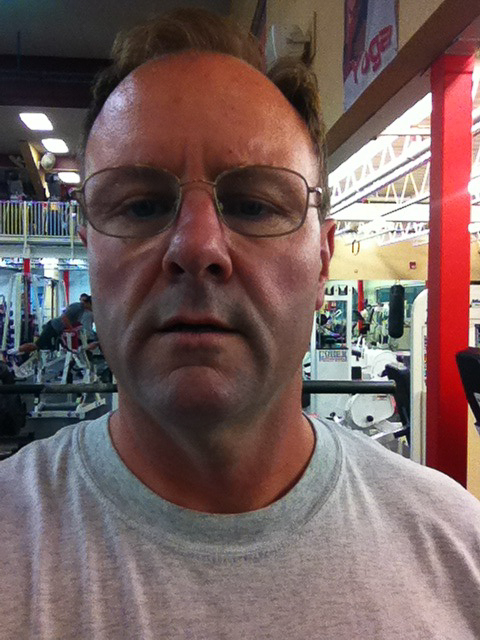 At World Gym  ~~  working on getting rid of the 