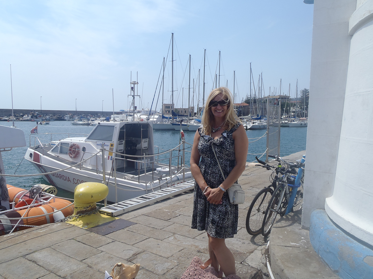 San Remo Harbor  ~~  Look a Coast Guard boat!