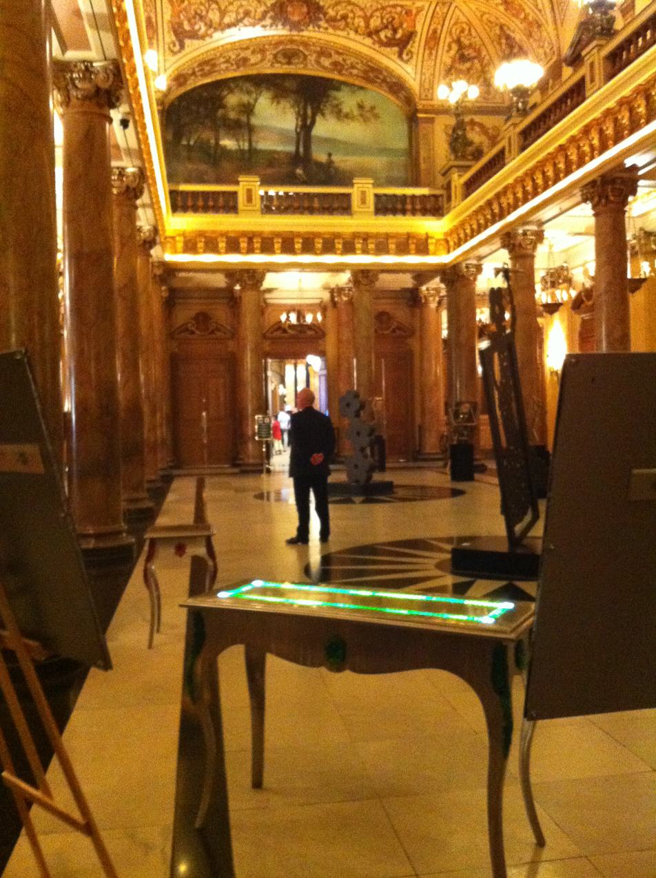 The Casino in Monaco  ~~  no cameras allowed and Grets phone had to be checked.   Mine must have 