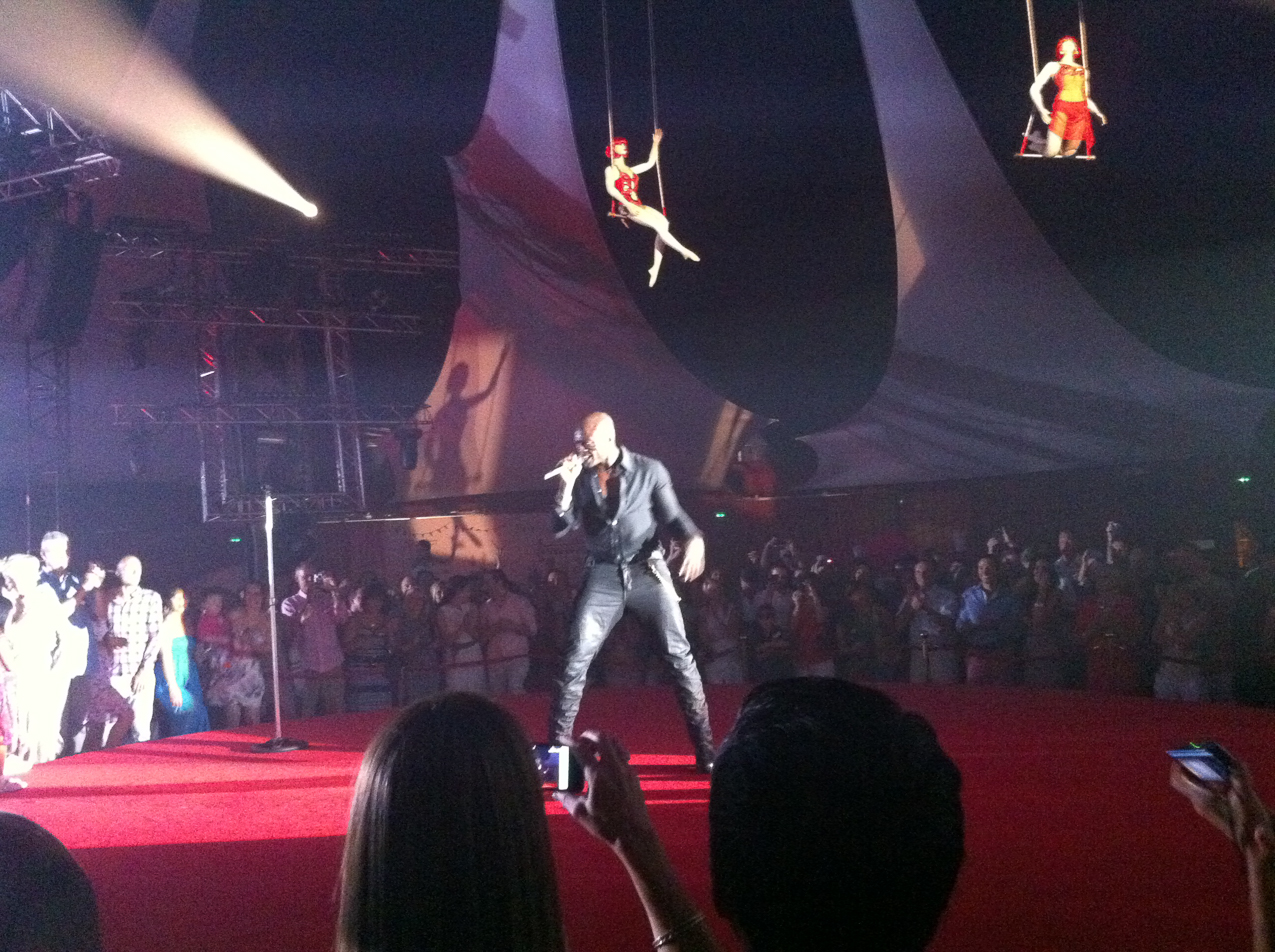 Private Circus and live performance by SEAL!!!  ~~  Really cool.  Long story but i was detained by the Head of the Prince's Security detail.