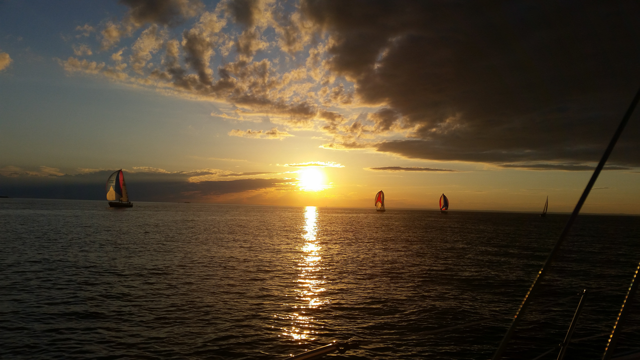 A day on the sound  ~~  one of our night races