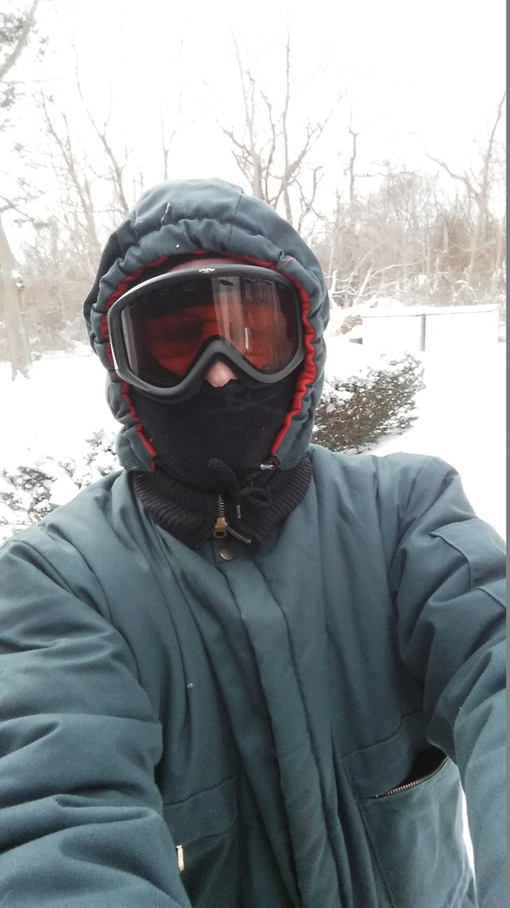Warm and ready for the snow assault  ~~  
