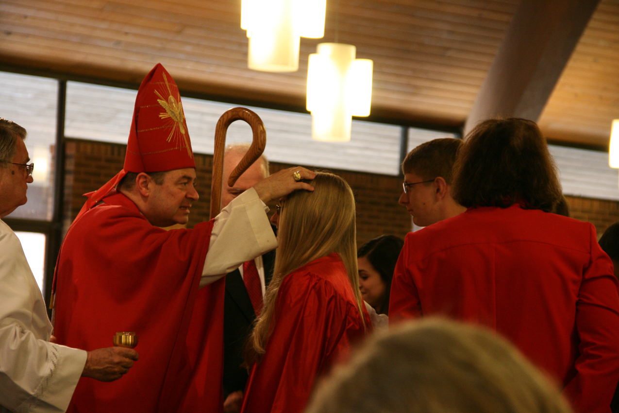 Mary with the Bishop  ~~  thats official!!!
