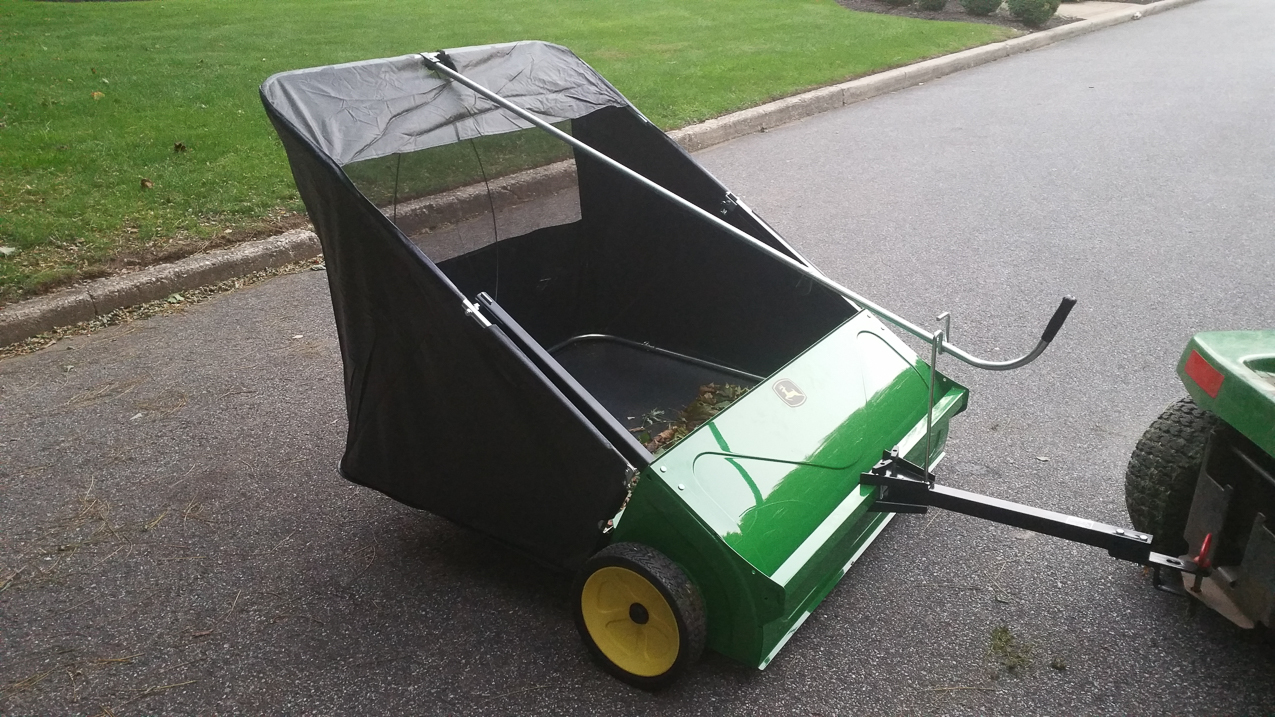 in with the NEW!!!     ~~  actually not officially a JD except in color.,  its an Agri-Fab OEM deal.  the extra colors cost about $100 over the red and black unit.   <yuppy>