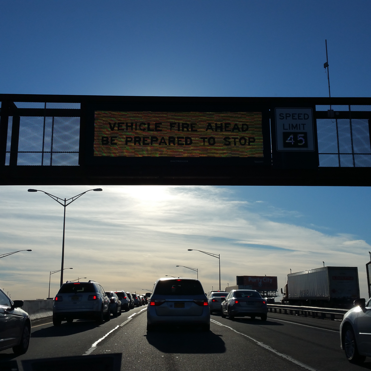 6 hours to go 143 mles.....yikes.  ~~  90 minutes of fun on the George Washington Bridge (although better then Verenzano/Geothals route) and then 6 lanes basically shutdown on the NJ Turnpike for a car fire.