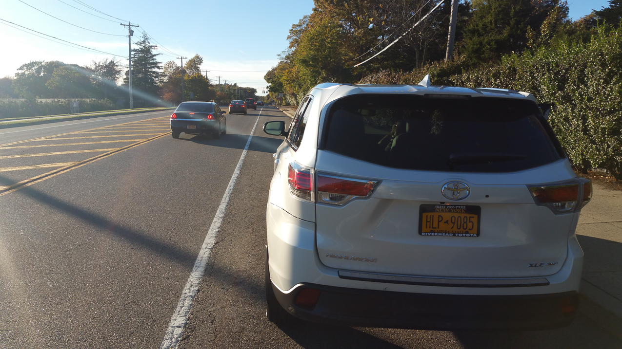 Toyota Highlander.  ~~  later turns out to be $1,500 in replacment parts.  Of course a $1,000 deductable.  Hoep to get that back before I die?