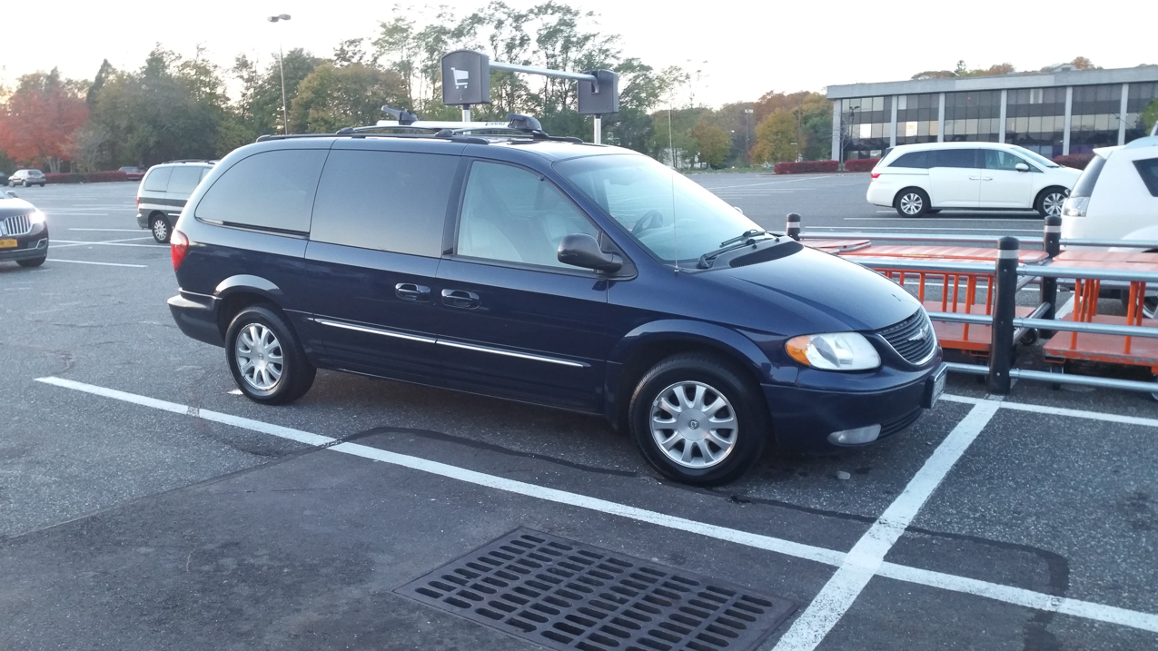 Mothership, 2003 Town & Country  ~~  13 years old and 177,177 miles young, she cleans up good! new sneakers and some work.  Great to the train station and the airport?
