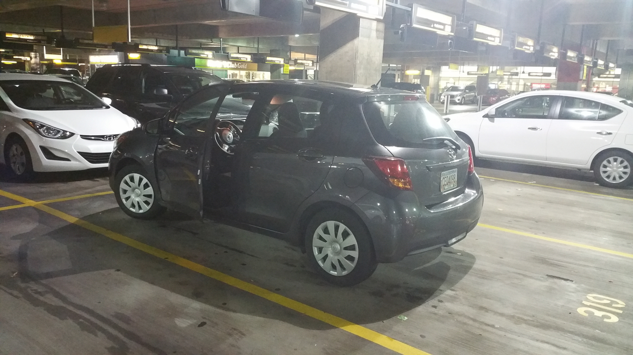 my REALLY sub compact rental???  ~~  