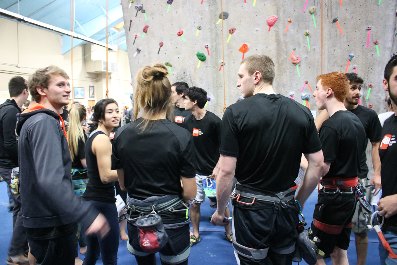 RIT Climbing Team  ~~  USA Climbing Northeast Regionals at Gravity Vault, February 20 2016