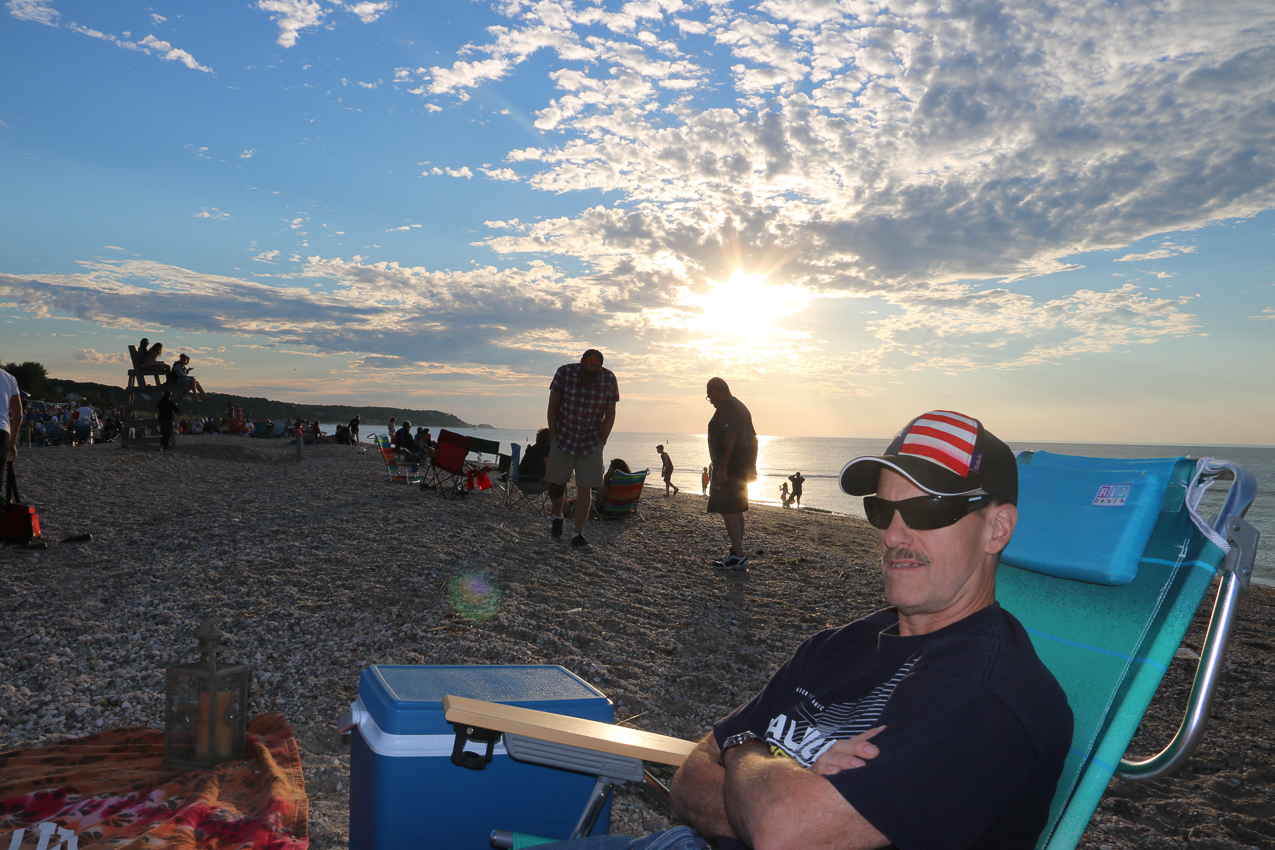 Friday Night at Cedar Beach with friends  ~~  Johnny G