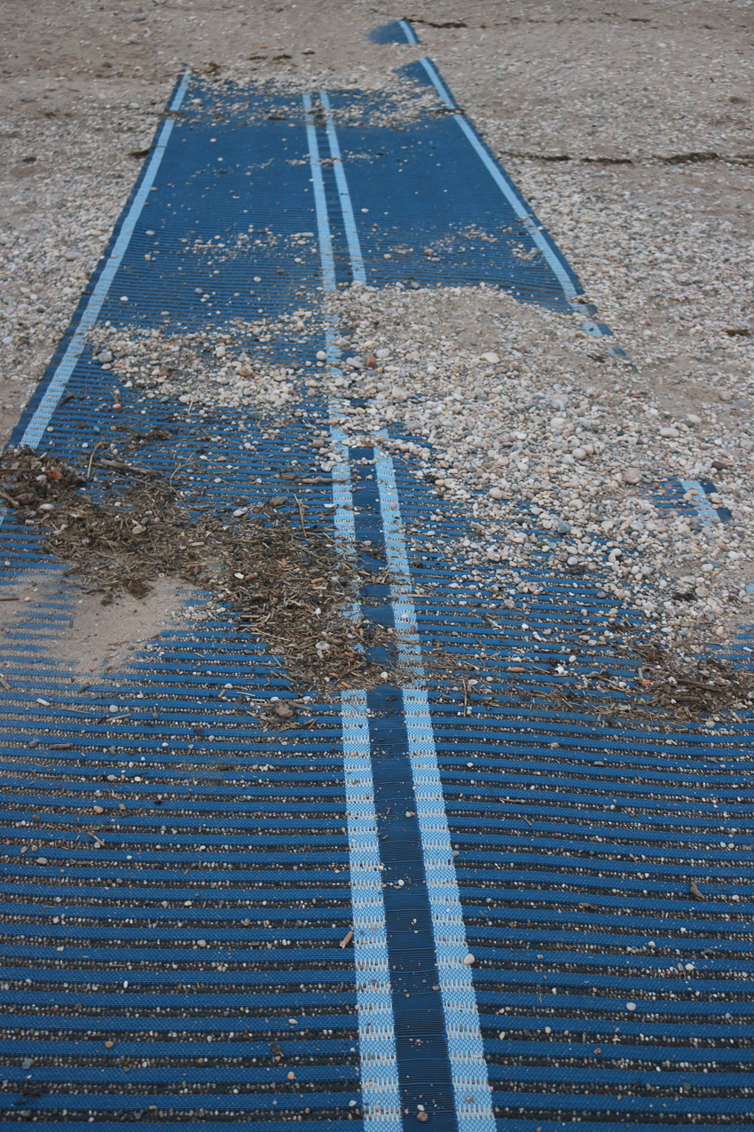 Town of Brookhaven Mt Sinai Harbor  ~~  Handicap mat just installed needs some maintenance.