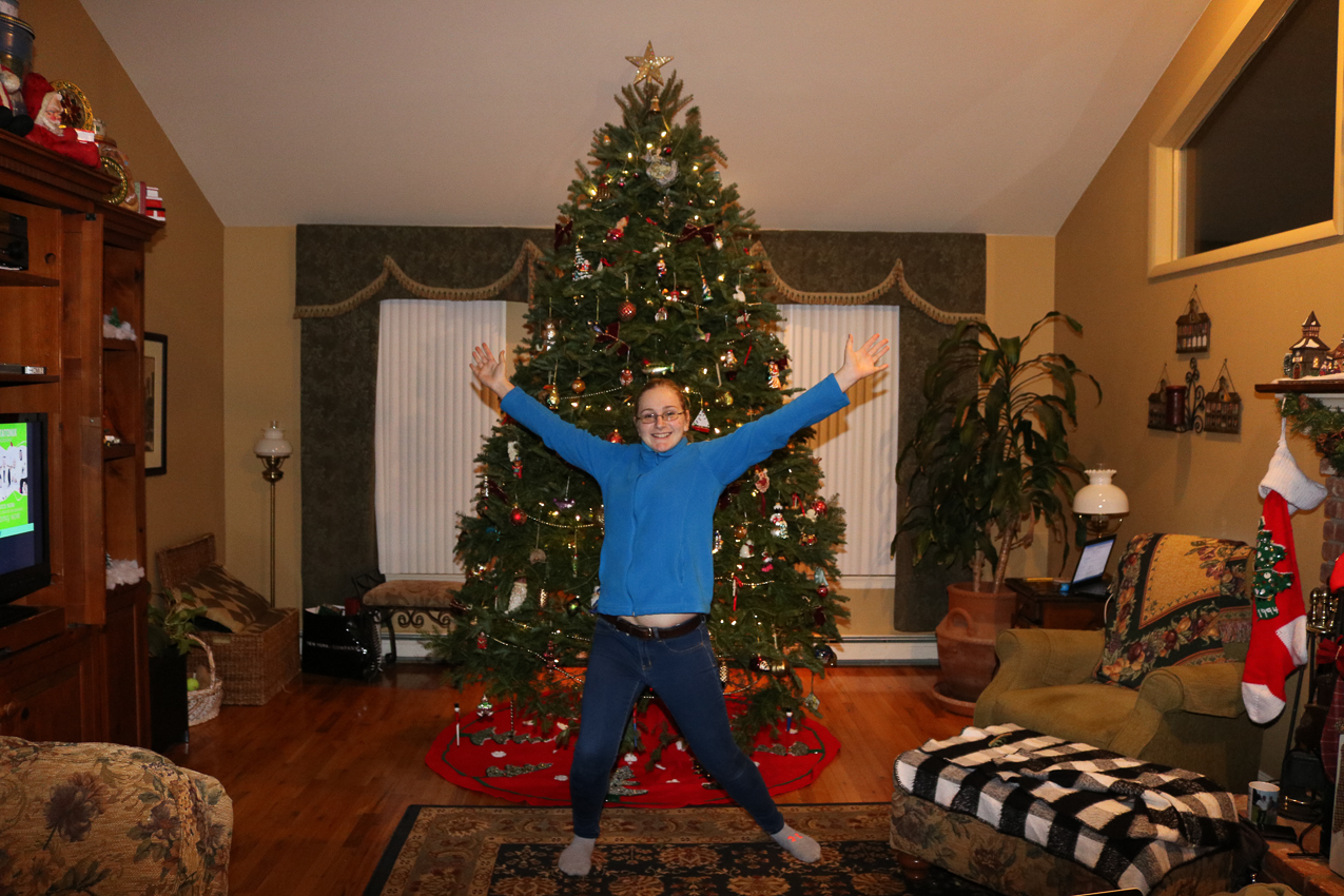 Christmas decorating at the Lynch Shack 2016  ~~  Da Moo - tada!!!!!!