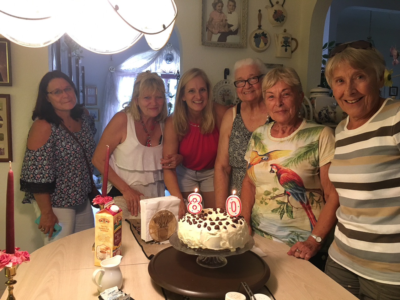 Mom Mom 80th Birthday Party in North Port FL.  ~~  Happy B-day Mom mom!!!!!!