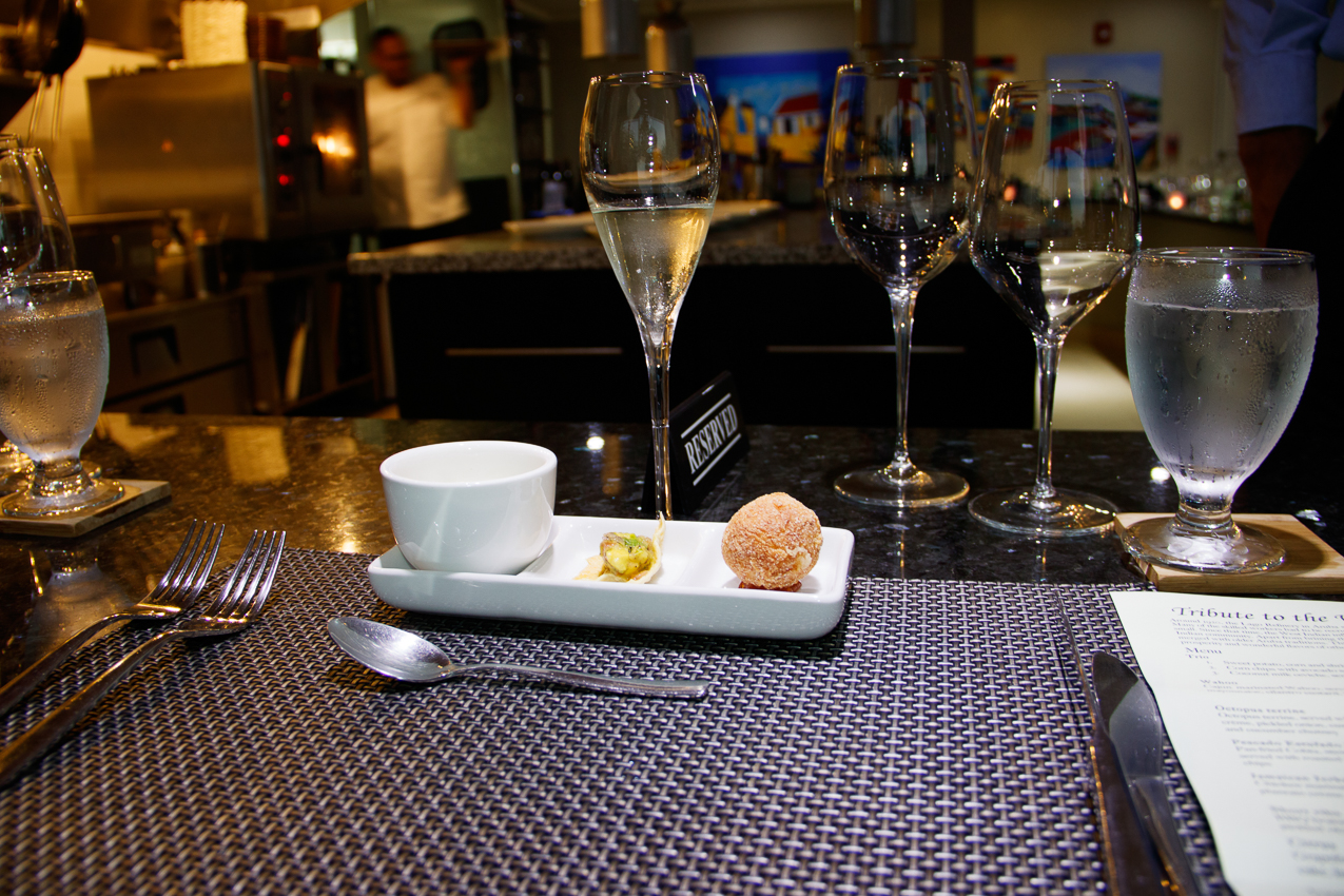 Kitchen Table by White in Aruba for our 27th Anniversary, One of the best meals of my life, 8 course fantastic and vegetarian.  ~~  Aruba for our 27th Anniversary